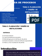 Tema 3 Planeación y Diseño de Instalaciones