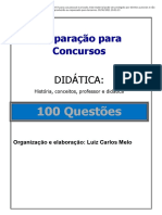 Questões sobre Didática e História