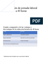 Reducción de Jornada Laboral A 40 Horas