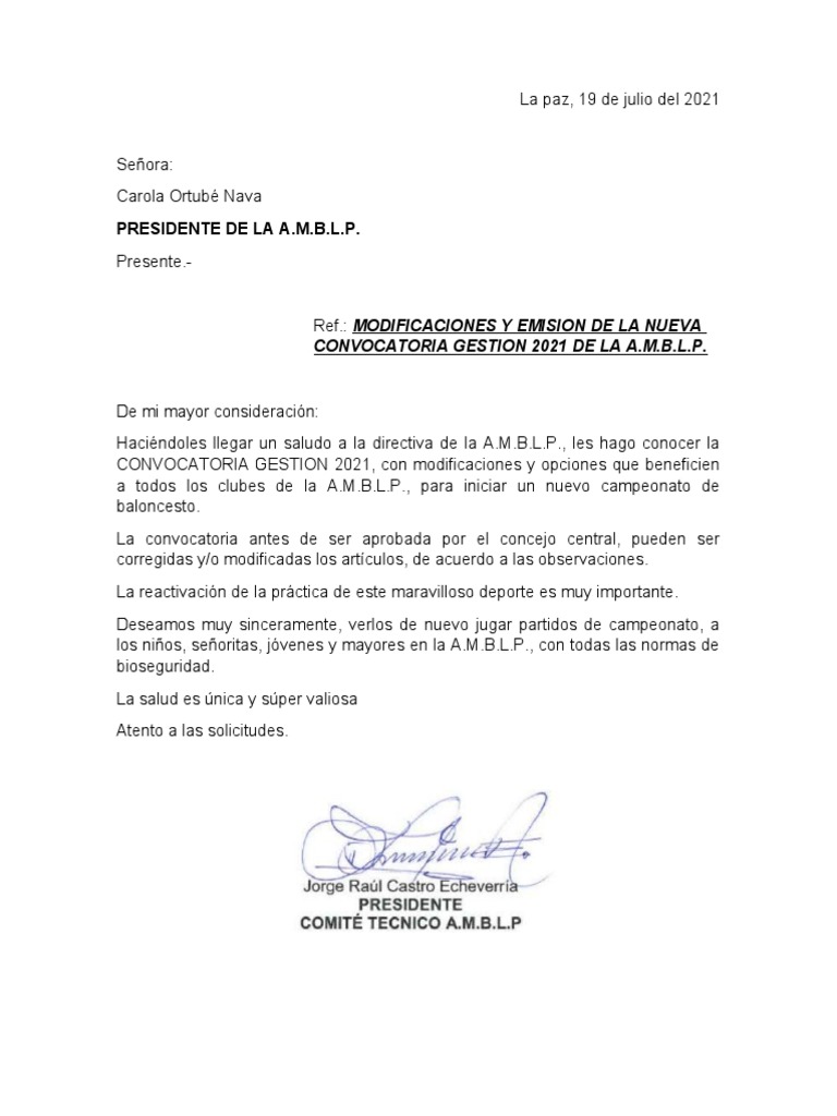 Convocatoria Basquet | PDF | Deportes