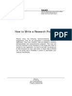 DAAD . Olk, Harald - How to Write a Research Proposal (2003)