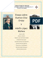 Ensayo Sobre Gustavo Díaz Ordaz y Adolfo Lopez Mateos