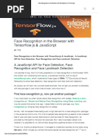 Face Recognition in The Browser With Tensorflow - Js & JavaScript