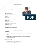 Curriculum Vitae Aroldo