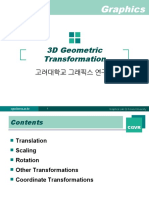 3D Geometric Transformation: CGVR - Korea.ac - KR