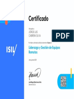 Certificado: Liderazgo y Gestión de Equipos Remotos