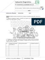 3Basico - Evaluación Diagnóstica 1 Ciencias - Clase 02 Semana 01- 1S