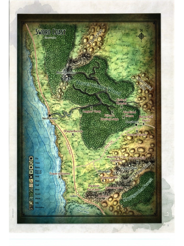 D D Icespire Peak Maps Dragon Of Icespire Peak Map | Pdf