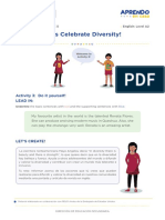 Let's Celebrate Diversity!: Activity 3: Do It Yourself! Lead in