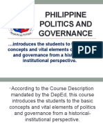 Unit 1 Lesson 1 Philippine Politics and Governance