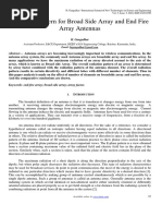 Radiation Pattern For Broad Side Array and End Fire Array Antennas