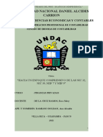 Análisis de las NIC 32, NIC 39, NIIF 7 y NIIF 9 sobre instrumentos financieros