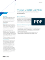 Vmware Vrealize Log Insight: Intelligent Log Management For Infrastructure and Applications