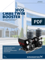 Grundfos Cmbe Twin Booster: Cascade Booster System Constant Pressure Alternation Between Pumps Easy To Install