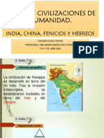 Primeras Civilizaciones de Humanidad.: India, China, Fenicios Y Hebreos