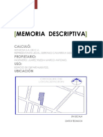 Memoria Descriptiva - Proyecto - A