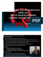 Perubahan Paradigma Akreditasi Versi 2012 Untuk Asesor Internal
