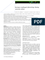 Development of Pharyngo-Esophageal Physiology During Swallowing in The Preterm Infant