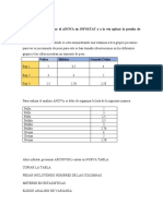 Manual de Como Realizar El ANOVA en INFOSTAT y A La Vez Aplicar La Prueba de TUKEY