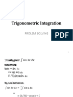 Trigonometric Integration Solution