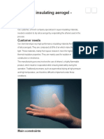 Drying of Insulating Aerogel - SAIREM