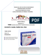 Farmacoquimica II Cefalexina Informe