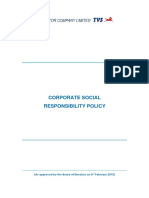 Corporate Social Responsibility Policy: (As Approved by The Board of Directors On 3 February 2015)
