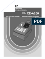 Sharp XE-A206 Owner's Manual