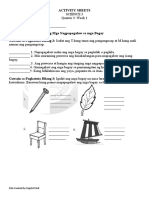 SCIENCE 3 Activity Sheet Q3 W1