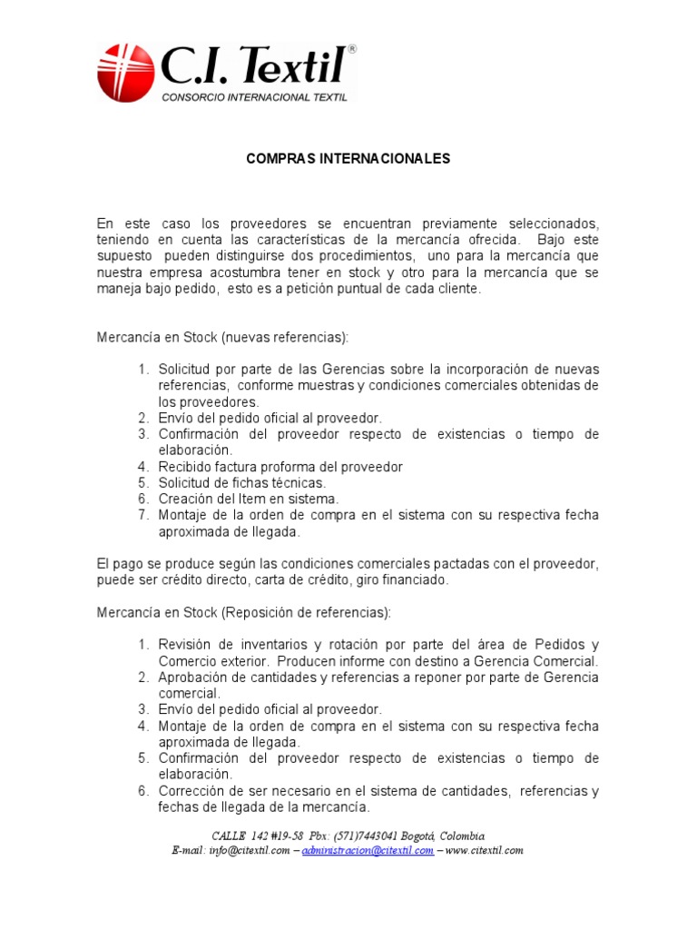 Procedimientos de Orden de Compra | PDF | Factura | Cliente