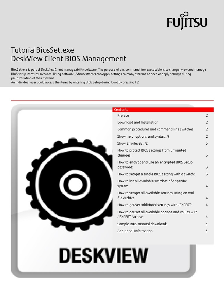Fujitsu Deskview Bios : How to Update BIOS under Windows 10 – HYUJV