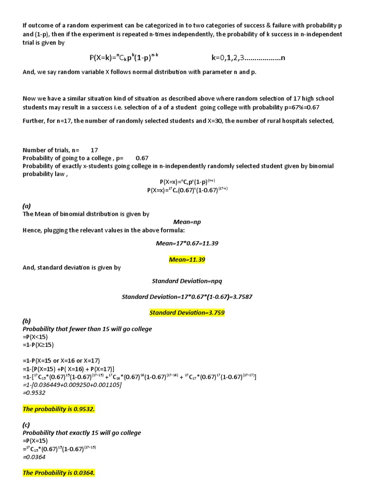 Binomial Distribution 23feb | PDF | Probability Distribution | Statistics