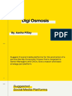 Digi Osmosis: By, Aasha Pillay