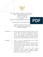 Peraturan Menteri ATR/BPN Nomor 15 Tahun 2021