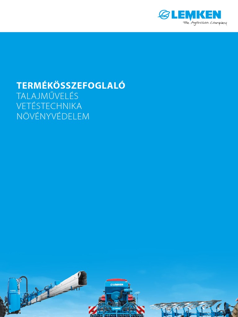 Lemken Produkts Catalog 2015 (Hu) | PDF