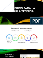 Criterios para La Charla Técnica