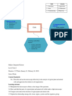 Cells: Subject: Integrated Science Level: Second Form Duration: 3-5 Weeks January 21st - February 22, 2019