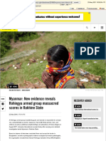 Amnesty International - New Evidence Reveals Rohingya Armed Group Massacred Scores in Rakhine State