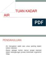 Analisis Kadar Air