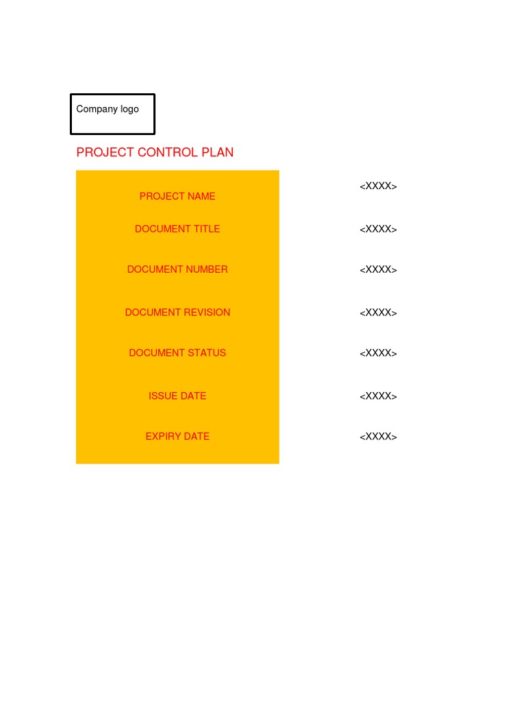 Project Control Plan Overview | PDF | Project Management | Business