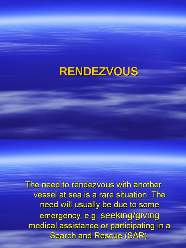 Maritime Rendezvous Procedures Explained | PDF | Radar
