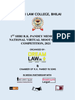 Moot Proposition 1st Shri R.K. Pandey Memorial National Virtual Moot Court Competition
