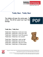 Fun Children's Poem with Actions: Teddy Bear, Teddy Bear