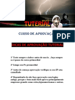 Dicas de Aprovação # Tuterialbrasil#