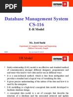 Database Management System CS-116: E-R Model