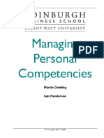 Managing Personal Competencies Course Taster