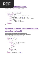 Z Function and Its Calculation:: Int Int Int Int For Int If While If