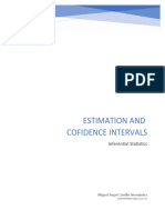 Estimation and Cofidence Intervals: Inferential Statistics