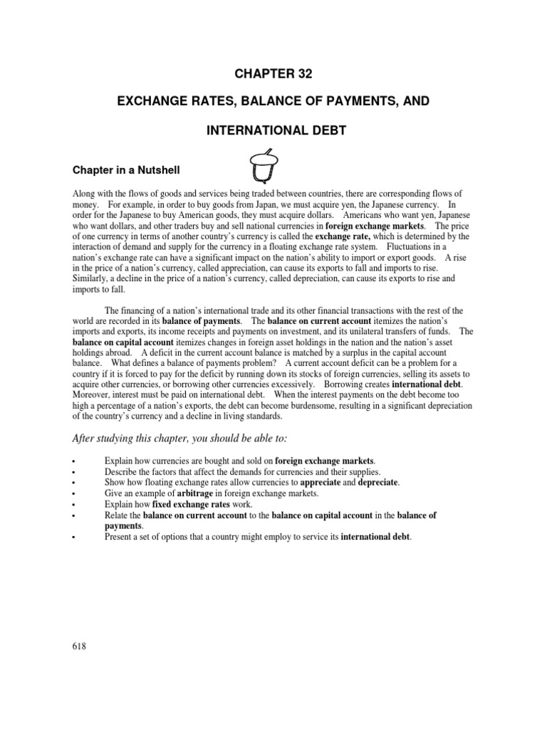 Exchange Rates and International Debt | PDF | Exchange Rate | Balance ...