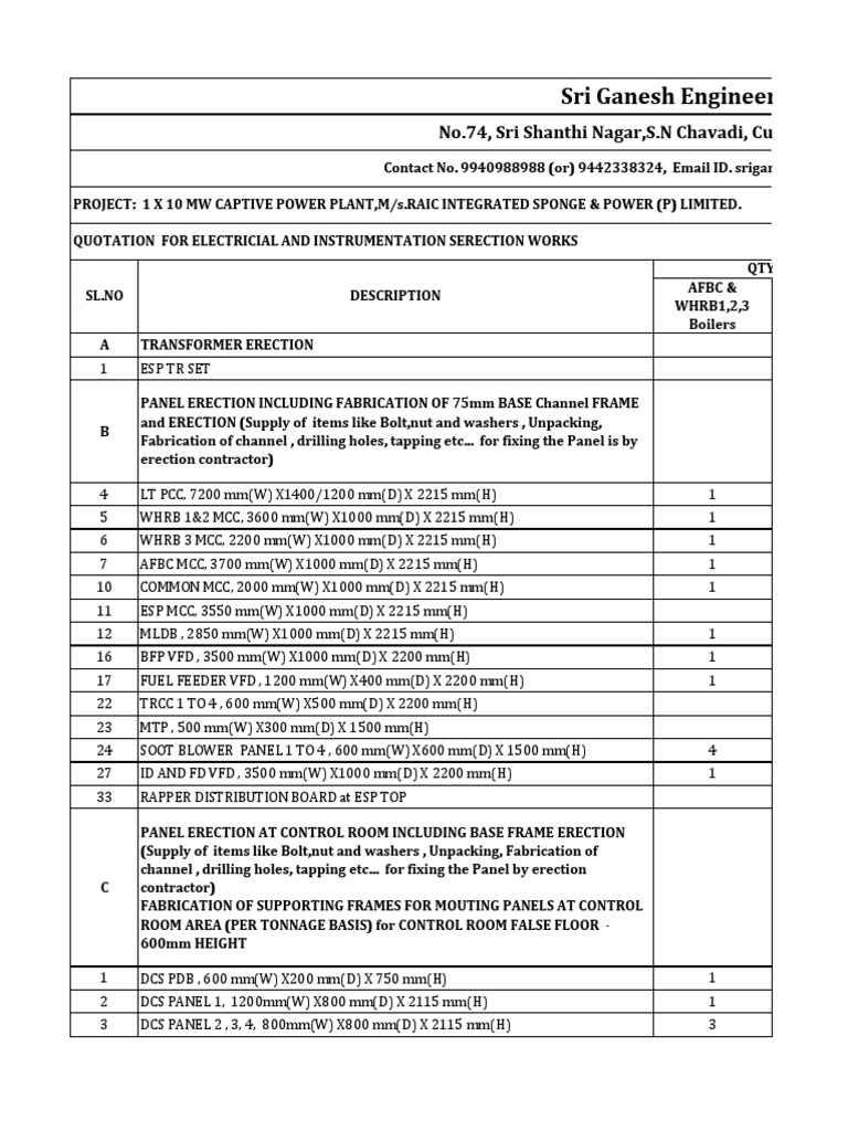 Sri Ganesh Engineers: No.74, Sri Shanthi Nagar, S.N Chavadi, Cuddalore ...